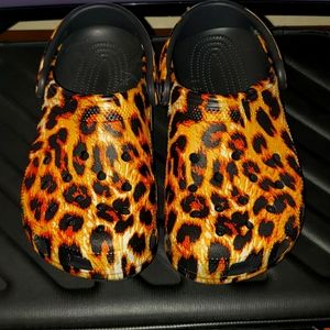 Leopard Crocs